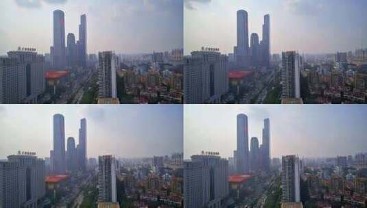 广西南宁东盟商务区城市风光建筑延时高清在线视频素材下载