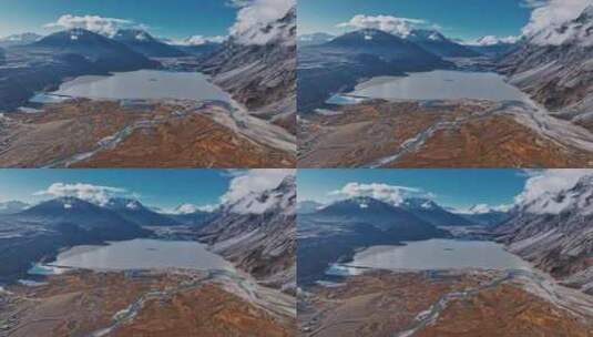 西藏然乌湖风光高清在线视频素材下载