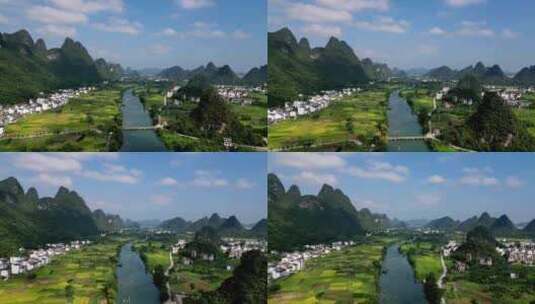 桂林山水甲天下航拍中国宣传片高清在线视频素材下载