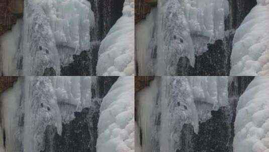 冰冻冰瀑高清在线视频素材下载