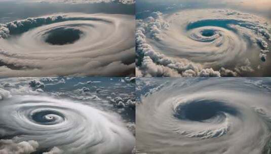 台风眼气旋高清在线视频素材下载