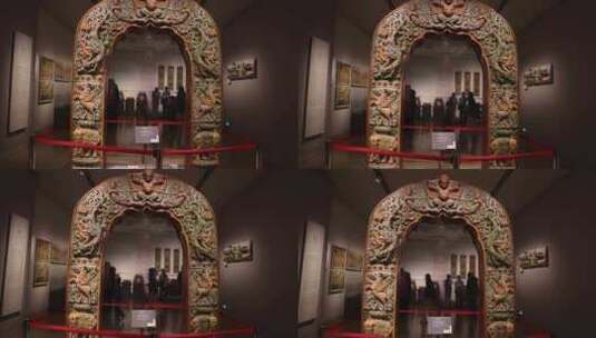 大报恩寺琉璃塔拱门，南京博物院藏高清在线视频素材下载