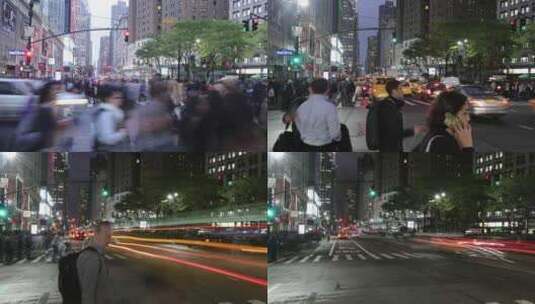 纽约延时街景高清在线视频素材下载