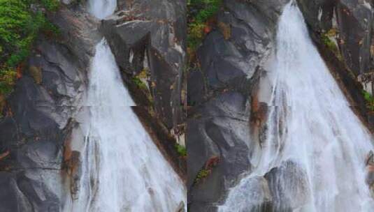香农瀑布的鸟瞰图高清在线视频素材下载
