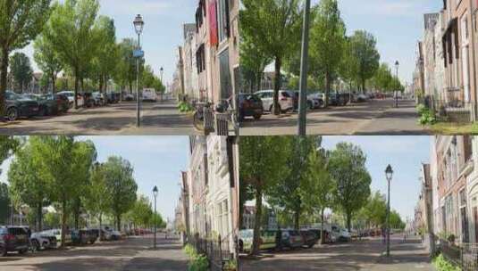 特写城市中空旷的街道高清在线视频素材下载
