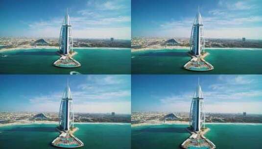 迪拜：空中俯瞰高清在线视频素材下载