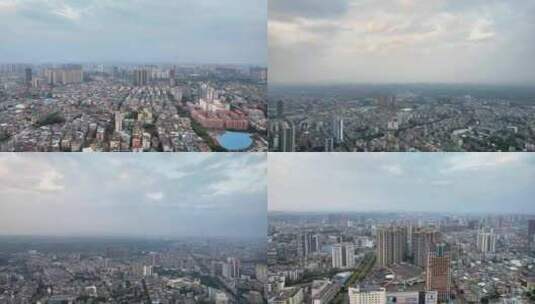 广西钦州城市大景航拍高清在线视频素材下载