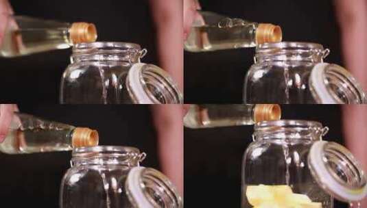 泡苹果醋苹果酵素高清在线视频素材下载