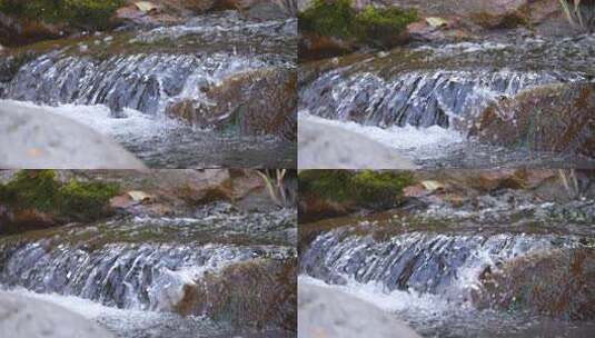 清澈的山间溪水 河流 溪流 溪水高清在线视频素材下载