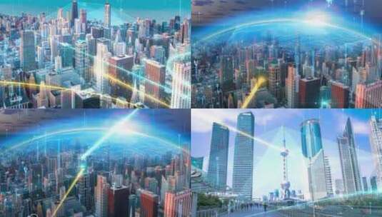 北京延时科技粒子光线高清AE视频素材下载
