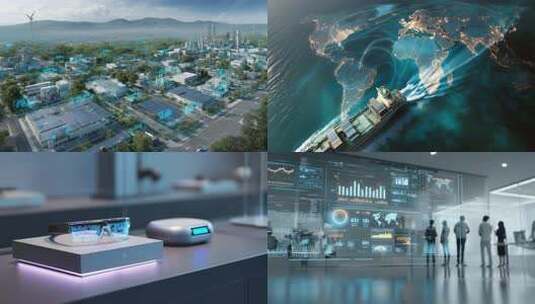 未来科技人工智能互联AI协同办公高清在线视频素材下载