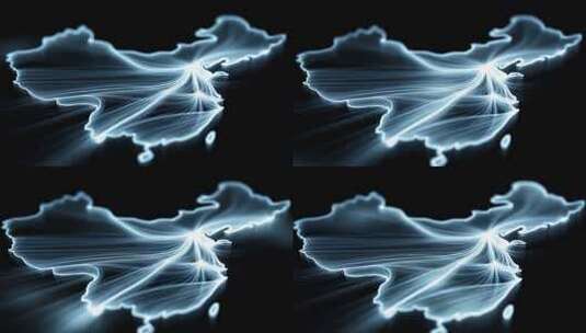 中国城市网络线路连接发展脉络高清在线视频素材下载