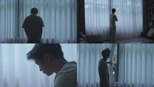 中年压力无奈失落沮丧落魄孤独高清在线视频素材下载