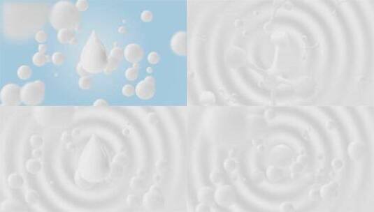 牛奶广告镜头奶滴奶球大集合高清在线视频素材下载