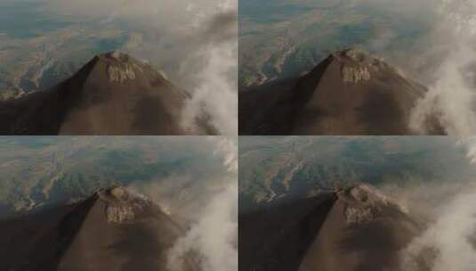 火山，烟雾，危地马拉，火地岛高清在线视频素材下载