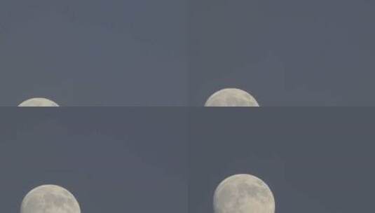 延时拍摄月亮升起的景观高清在线视频素材下载