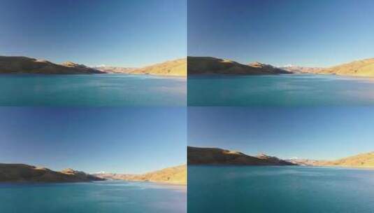 西藏羊卓雍措航拍视频高清在线视频素材下载