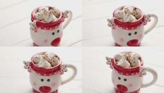 自制圣诞热巧克力高清在线视频素材下载