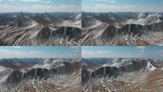 雪山视频青藏高原常年积雪西藏风光延绵雪山高清在线视频素材下载