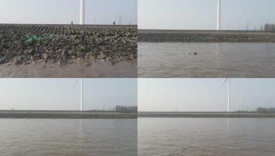 上海海边l实拍原素材高清在线视频素材下载
