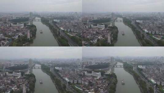 雨后的广东东江沿岸高清在线视频素材下载