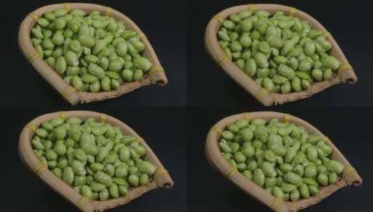 新鲜毛豆粒高清在线视频素材下载