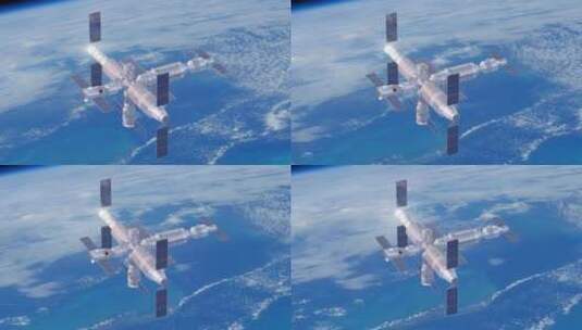 V0032空间站a 太空宇宙 宇宙飞船高清在线视频素材下载