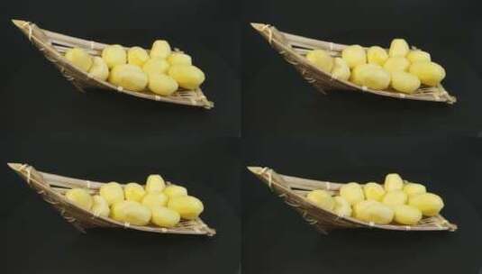 土豆特写马铃薯洋芋有机蔬菜高清在线视频素材下载