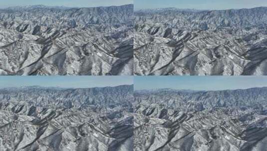 雪山 从左至右 仰拍高清在线视频素材下载