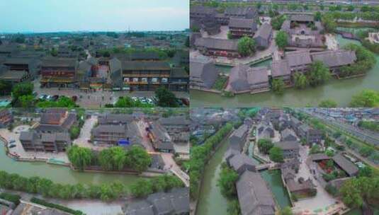 淮安地标5A河下古镇商业街合集高清在线视频素材下载