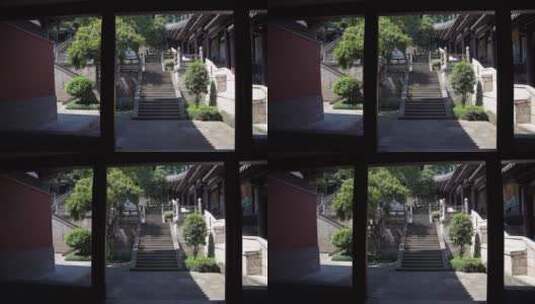 嘉兴柯岩风景区普照寺风景视频高清在线视频素材下载