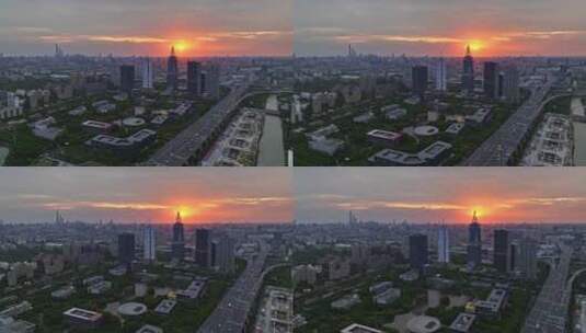 上海浦东金桥宣传片航拍4K高清在线视频素材下载