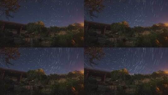 长曝光摄影 夜晚星空粒子束效果背景素材高清在线视频素材下载