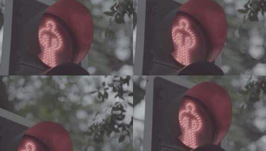 马路街头红绿灯信号灯高清在线视频素材下载