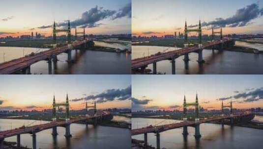 哈尔滨城市航拍延时4K高清在线视频素材下载