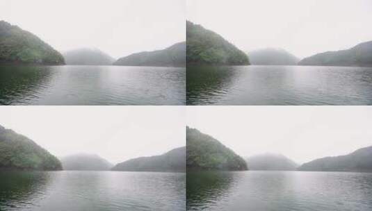 被雾气弥漫的湖高清在线视频素材下载