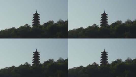 重庆渝北照母山览星塔高清在线视频素材下载