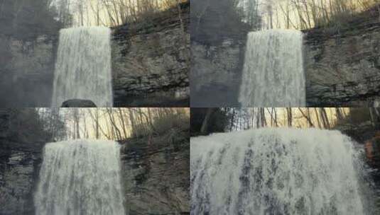 水 瀑布 自然高清在线视频素材下载