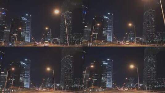 北京国贸夜景  城市夜景高清在线视频素材下载