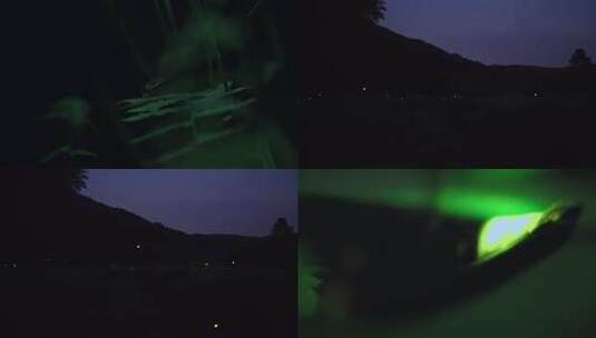 夏季夜晚草丛萤火虫高清在线视频素材下载