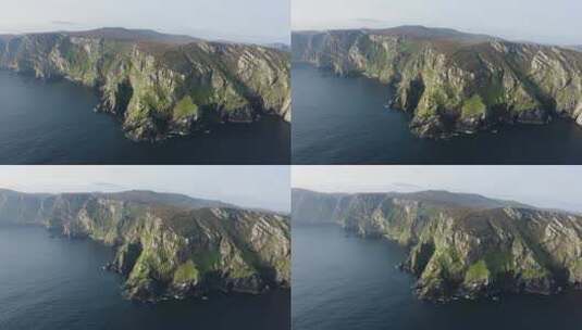航拍海岛山脉高清在线视频素材下载