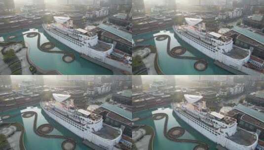 深圳招商局蛇口港海上世界高清在线视频素材下载