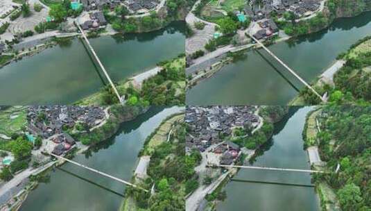 4K航拍贵州台江县长滩村风景高清在线视频素材下载