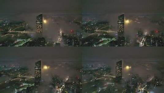 广州城市夜景高清在线视频素材下载