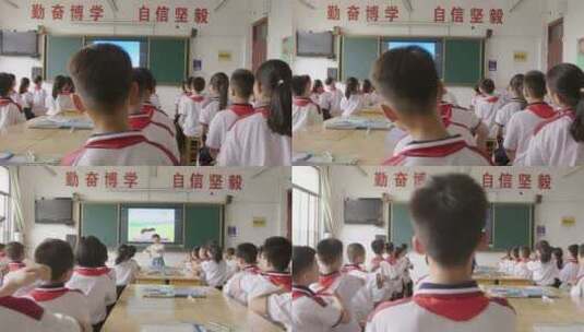 学校六一小学中学校园生活学生时代高清在线视频素材下载