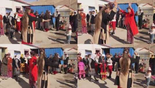 塔吉克族婚礼~依沙克江的婚礼高清在线视频素材下载