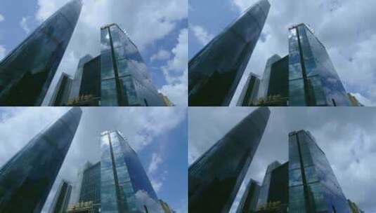广州高楼大厦延时、城市建筑延时高清在线视频素材下载