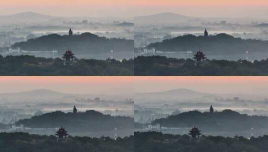 天目湖日出 状元阁 太公山 常州溧阳高清在线视频素材下载