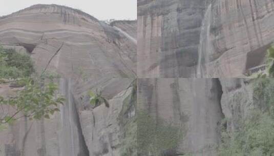 C丹霞山马尾泉瀑布高清实拍高清在线视频素材下载