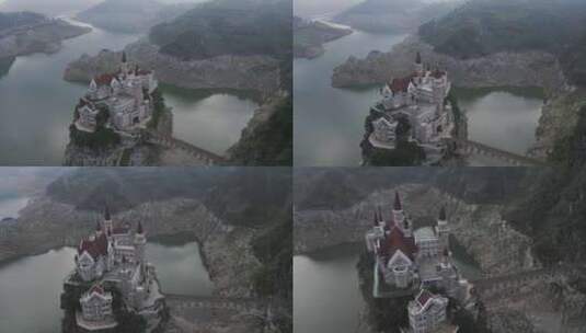 4K 贵州吉隆堡度假村城市风光航拍宣传片高清在线视频素材下载